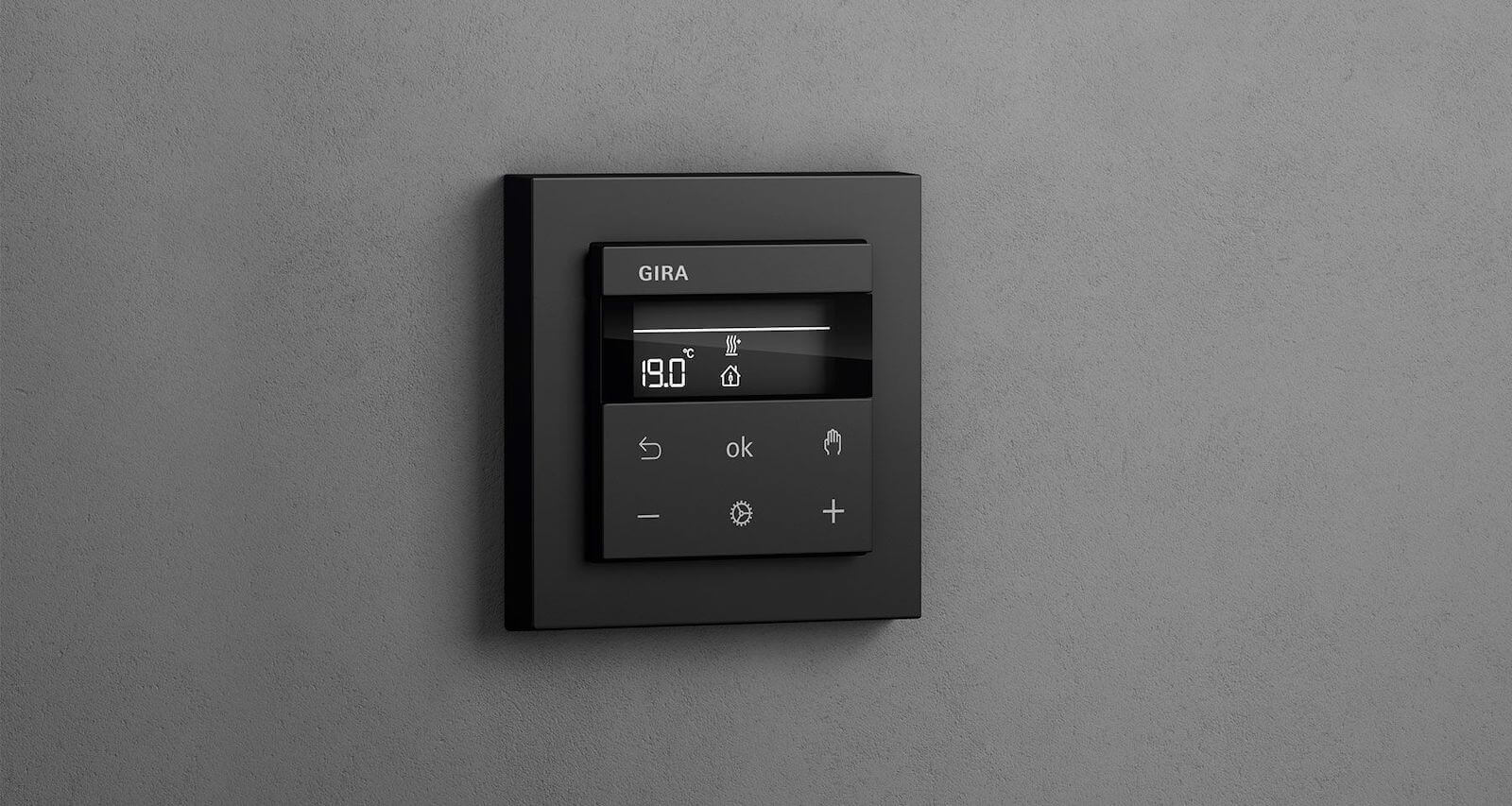 ترموستات اتاقی Gira کارآمد برای خانه هوشمند در زمستان